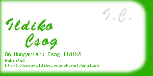 ildiko csog business card
