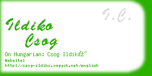 ildiko csog business card